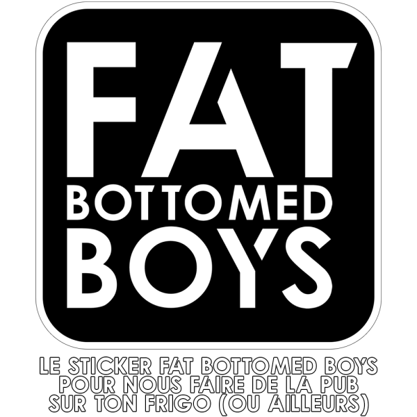 Fat Bottomed Boys - Haters Gonna Hate - Sticker